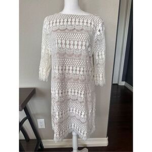 Jessica Howard Lace Overlay Dress